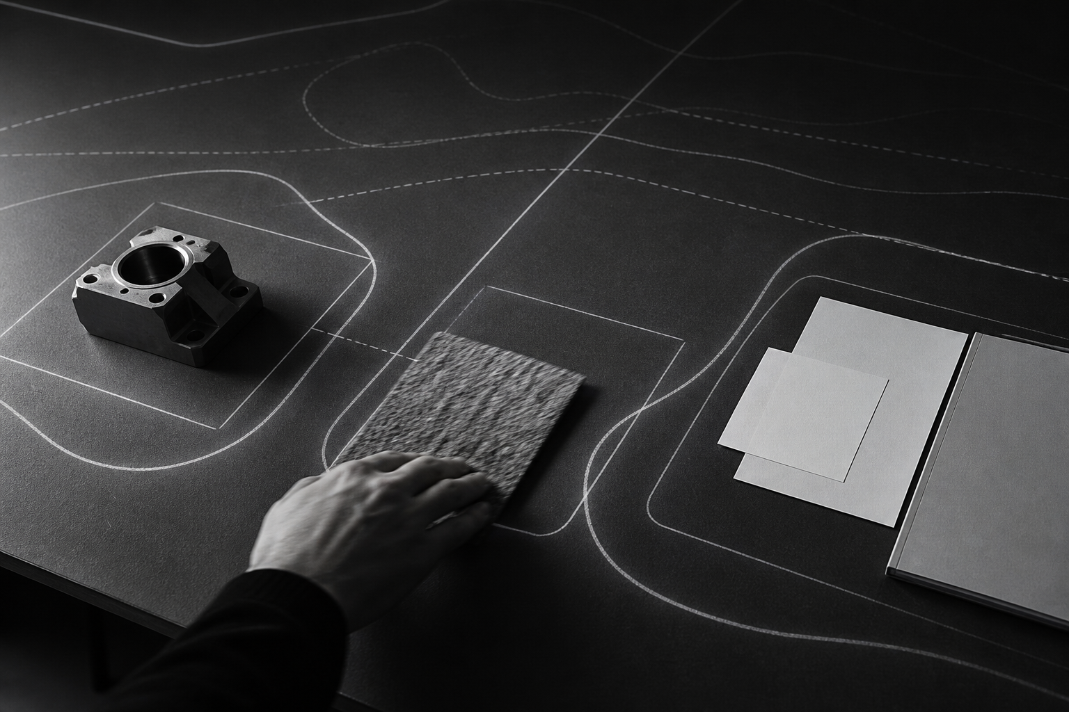 Materials and options being considered around a business decision